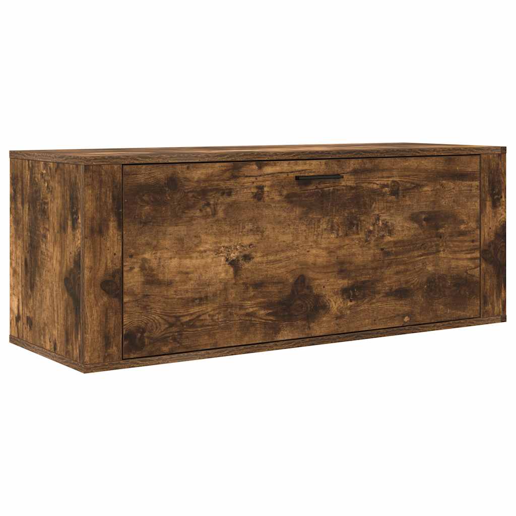 vidaXL Nástěnný botník kouřový dub 100 x 35 x 38 cm kompozitní dřevo