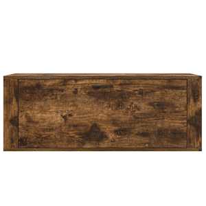 Nástěnný botník kouřový dub 100 x 35 x 38 cm kompozitní dřevo - obrázek 5