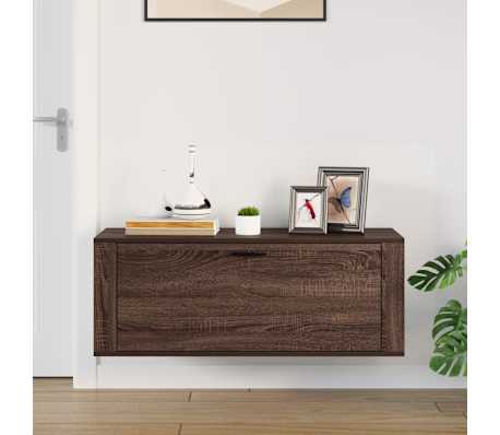 vidaXL Spintelė batams, ruda ąžuolo, 100x35x38cm, apdirbta mediena