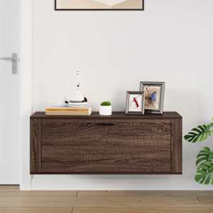 vidaXL Spintelė batams, ruda ąžuolo, 100x35x38cm, apdirbta mediena