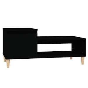 vidaXL kohvilaud, must, 100 x 50 x 45 cm, tehispuit