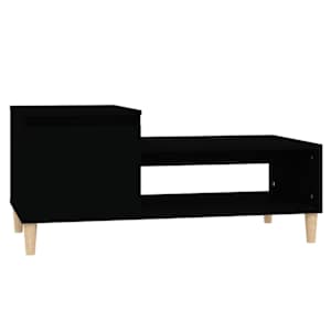 Konferenční stolek černý 100x50x45 cm kompozitní dřevo - obrázek 2