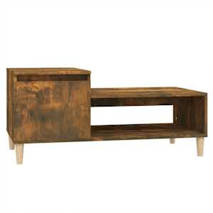 Konferenční stolek kouřový dub 100x50x45 cm kompozitní dřevo - obrázek 2