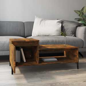 Konferenční stolek kouřový dub 100x50x45 cm kompozitní dřevo - obrázek 3