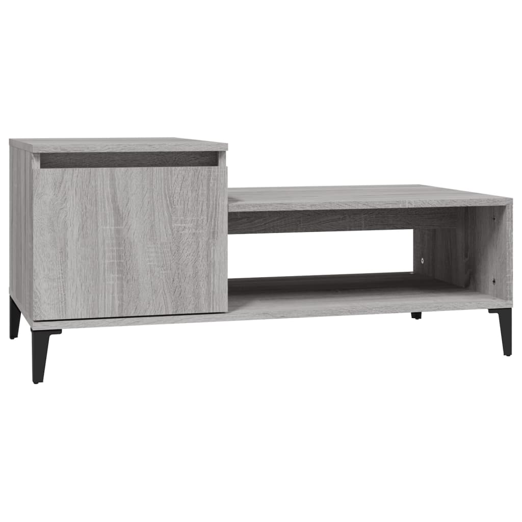 vidaXL Konferenční stolek šedý sonoma 100x50x45 cm kompozitní dřevo