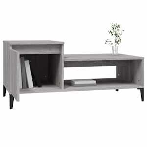 Konferenční stolek šedý sonoma 100x50x45 cm kompozitní dřevo - obrázek 4