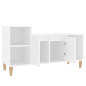 TV skříňka bílá 100x35x55 cm kompozitní dřevo - obrázek 6