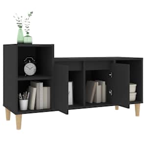 TV skříňka černá 100x35x55 cm kompozitní dřevo - obrázek 4