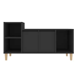 TV skříňka černá 100x35x55 cm kompozitní dřevo - obrázek 5