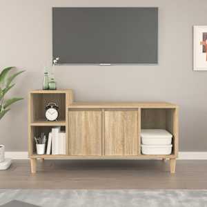 TV omarica sonoma hrast 100x35x55 cm inženirski les