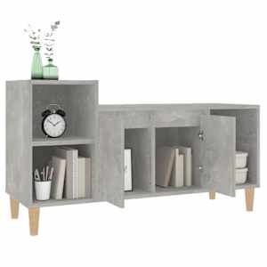 TV skříňka betonově šedá 100x35x55 cm kompozitní dřevo - obrázek 4