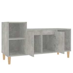 TV skříňka betonově šedá 100x35x55 cm kompozitní dřevo - obrázek 5