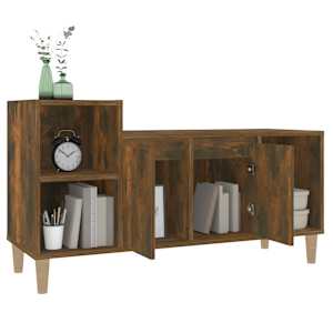 TV skříňka kouřový dub 100x35x55 cm kompozitní dřevo - obrázek 4