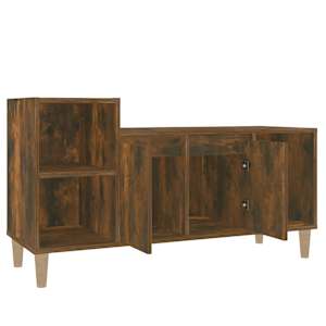 TV skříňka kouřový dub 100x35x55 cm kompozitní dřevo - obrázek 6