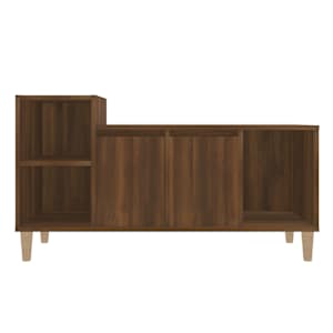 TV skříňka hnědý dub 100x35x55 cm kompozitní dřevo - obrázek 5