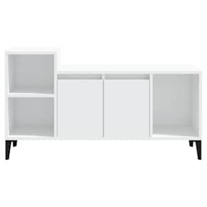 TV skříňka bílá 100x35x55 cm kompozitní dřevo - obrázek 5