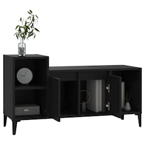 TV skříňka černá 100x35x55 cm kompozitní dřevo - obrázek 4