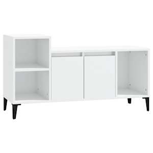TV skříňka bílá s vysokým leskem 100x35x55 cm kompozitní dřevo - obrázek 2