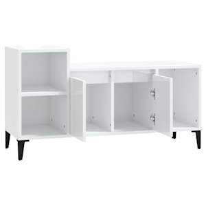TV skříňka bílá s vysokým leskem 100x35x55 cm kompozitní dřevo - obrázek 6