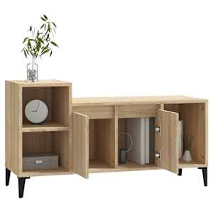 TV skříňka dub sonoma 100x35x55 cm kompozitní dřevo - obrázek 4