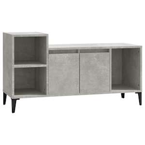 TV skříňka betonově šedá 100x35x55 cm kompozitní dřevo - obrázek 2