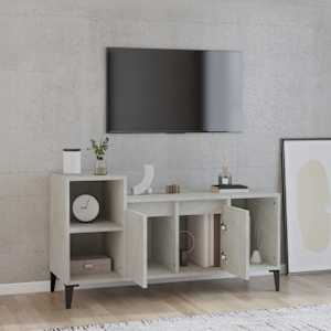 TV skříňka betonově šedá 100x35x55 cm kompozitní dřevo - obrázek 3