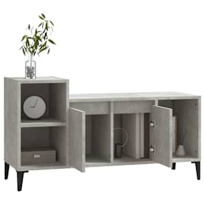 TV skříňka betonově šedá 100x35x55 cm kompozitní dřevo - obrázek 4