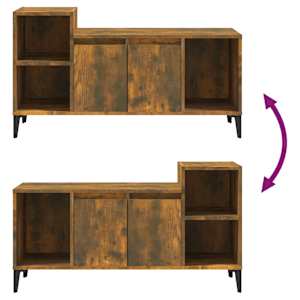 TV skříňka kouřový dub 100x35x55 cm kompozitní dřevo - obrázek 8