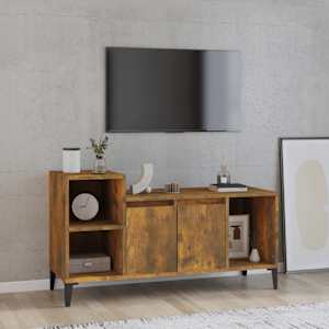 TV skříňka kouřový dub 100x35x55 cm kompozitní dřevo - obrázek 1