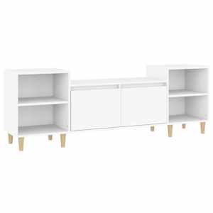 TV skříňka bílá 160 x 35 x 55 cm kompozitní dřevo - obrázek 2