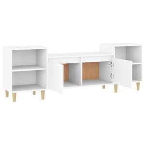 TV skříňka bílá 160 x 35 x 55 cm kompozitní dřevo - obrázek 7