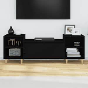 TV skříňka černá 160x35x55 cm kompozitní dřevo - obrázek 3