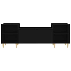 TV skříňka černá 160x35x55 cm kompozitní dřevo - obrázek 6