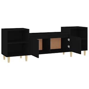 TV skříňka černá 160x35x55 cm kompozitní dřevo - obrázek 7