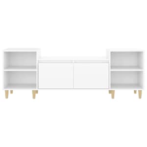 TV skříňka bílá s vysokým leskem 160x35x55 cm kompozitní dřevo - obrázek 6