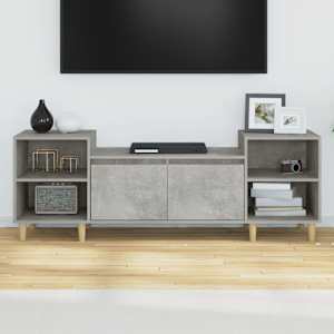 TV skříňka betonově šedá 160x35x55 cm kompozitní dřevo - obrázek 3