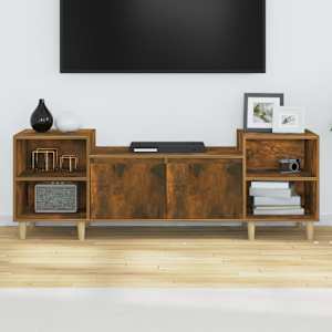 TV skříňka kouřový dub 160x35x55 cm kompozitní dřevo - obrázek 3