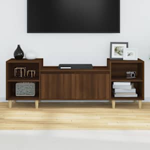 TV skříňka hnědý dub 160x35x55 cm kompozitní dřevo - obrázek 3