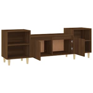 TV skříňka hnědý dub 160x35x55 cm kompozitní dřevo - obrázek 7