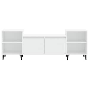 TV skříňka bílá 160 x 35 x 55 cm kompozitní dřevo - obrázek 5