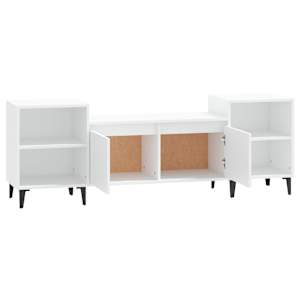TV skříňka bílá 160 x 35 x 55 cm kompozitní dřevo - obrázek 6