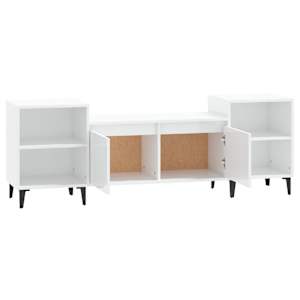 TV skříňka bílá s vysokým leskem 160x35x55 cm kompozitní dřevo - obrázek 6
