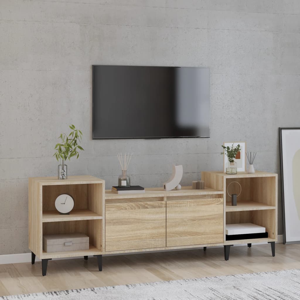 Televizoriaus spintelė, ąžuolo, 160x35x55cm, apdirbta mediena | Stepinfit.lt