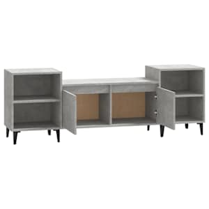 TV skříňka betonově šedá 160x35x55 cm kompozitní dřevo - obrázek 6