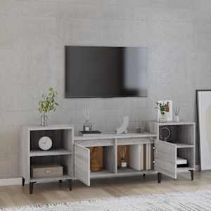 TV skříňka šedá sonoma 160x35x55 cm kompozitní dřevo - obrázek 3