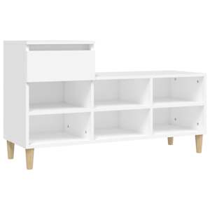 vidaXL jalatsikapp, valge, 102 x 36 x 60 cm, tehispuit