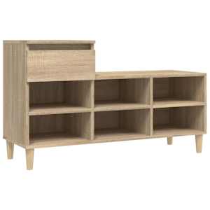 vidaXL kingakapp, Sonoma tamm, 102x36x60 cm, tehispuit