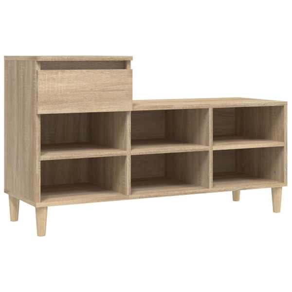 vidaXL kingakapp, Sonoma tamm, 102x36x60 cm, tehispuit