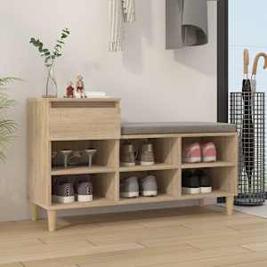 Omarica za čevlje sonoma hrast 102x36x60 cm inženirski les