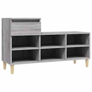 vidaXL kingakapp, hall Sonoma tamm, 102x36x60 cm, tehispuit